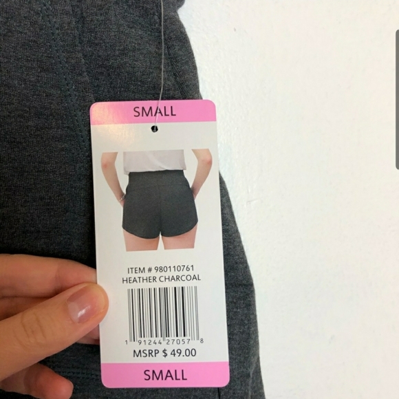 Active Life | Heather Charcoal Pocket Shorts - Picture 4 of 5